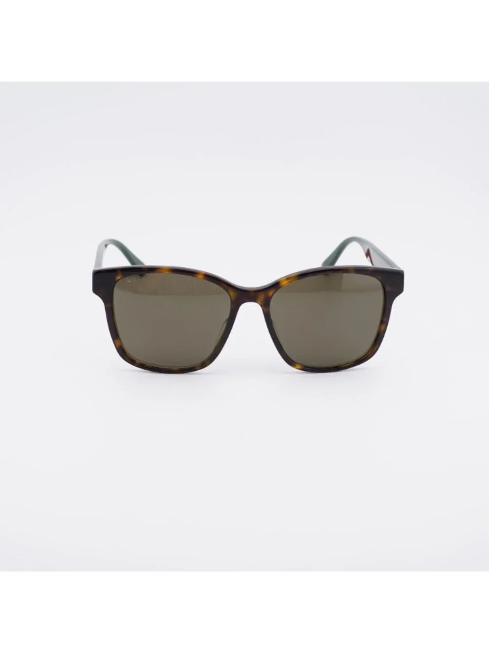 Gucci GG0417SK 003 Sunglasses Havana Square Frame, Brown Lenses